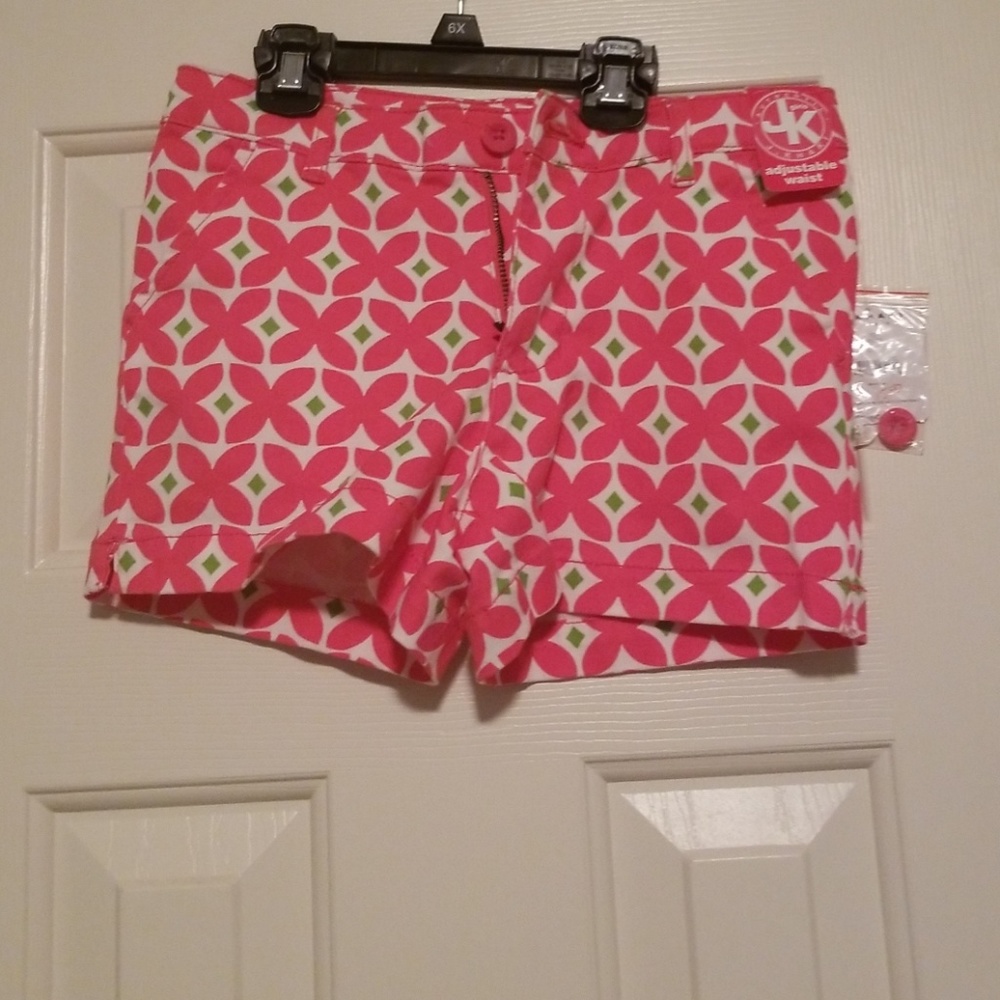 New pink and green girl shorts